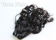 Naturalne czarne Nieprzetworzone dziewicze brazylijskie włosy, przedłużanie ludzkich włosów za pomocą fal wodnych