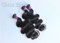 12 - 30 cali Peruwiański Virgin Hair / Natural Black Body Wave Hair