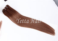 Klasy 8A Modne długie ciemnobrązowe przedłużanie włosów Pełne końce bez włókien