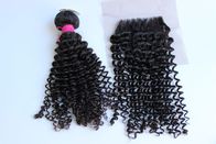 Full Cuticles Kinky Curly Brazylijski przedłużanie włosów dla czarnych kobiet