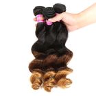 Peruwiański Hair Loose Wave 3 Tone Ombre Hair Weave 1B / 4/27 Blond Hair