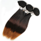 12 &quot;- 30&quot; Three Tone Ombre Human Hair Extensions / Brazilian Hair Bundles