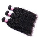 Afro Curly 100% Brazylijski Virgin Hair Weft Extensions Natural Color