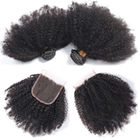 100% brazylijskich ludzkich włosów dziewiczych dla czarnych kobiet / afro perwersyjnych kręconych wiązek