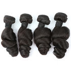 Trzy części 100 Peruwiański Virgin Remy Hair Loose Wave Weave Natural Color