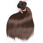 Brązowy kolor Ombre Human Hair Extensions / Straight Hair Weave With 4X4 Closure