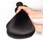100% malezyjskich wiązek do prostego przedłużania włosów dla kobiet czarnych / podwójnych wątków