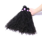 100% Natural Short Kinky Curly Peruvian Hair Extensions Pełna Cuticlea Ligned