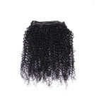 100% Natural Short Kinky Curly Peruvian Hair Extensions Pełna Cuticlea Ligned