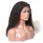Natural Color Italian Black Human Hair Wave Przednie koronkowe peruki dla kobiet