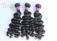 No Chemical Full Head Peruwiański Human Hair Weave Bouncy Loose Wave