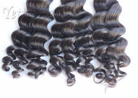No Chemical Full Head Peruwiański Human Hair Weave Bouncy Loose Wave