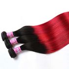 Black To Red Ombre Clip W przedłużeniach włosów dla długich włosów bez plątaniny