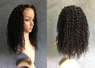 Dostosowane długości koronki przodu peruki z ludzkich włosów Natural Black For Black Women