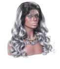 Gładkie Ciało Fala 100 Indyjska Pełna Koronka Ludzkich Włosów Peruki Dla Czarnych Kobiet