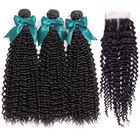 Natural Color 100 Virgin Brazilian Curly Human Extensions Dla Ladys