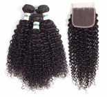 Podwójne Winky Kinky Curly Cambodian Virgin Hair / 100 Remy Human Hair Extensions