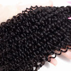 Zdrowe Remy Indian Hair Extensions / 22 calowe wiązki włosów z zamknięciem Kinky Curl