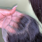 Peruwiańskie włosy HD przezroczysta koronka 13 X 6 górne przednie zamknięcie wstępnie oskubane z włosami dziecka