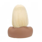 613 Blond peruki brazylijskie z ludzkimi włosami / długie kolorowe peruki Bob