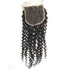 18-calowe peruwiańskie wiązane kręcone wiązki włosów z zamknięciem w kolorze naturalnym