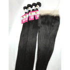 100% Raw 10A Virgin Peruvian Remy Human Hair Weave 100g / piece Natural Black